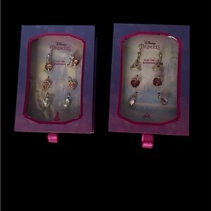 Disney Pink and Silver Dangle Earrings Bundle